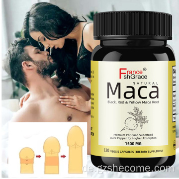 Shecome Maca hilft bei Stress. Maca-Kapseln